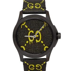 Gucci G-Timeless Gucci Ghost Black & Yellow Watch